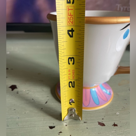 Disney Authentic Beauty and the Beast Chip Mug Ceramic Tea Cup Decoration - Picture 4 of 5